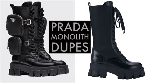 prada monolith boot dupe.